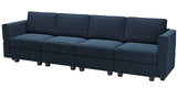 Sofa Velvet Sofa for Living Room Blue