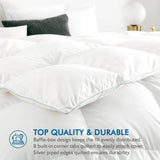 Hotel Collection Feathers Down Comforter King Size Fluffy Duvet Insert for All Season