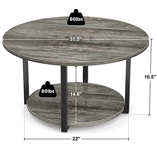 Round Coffee Table Modern Coffee Table Living Room Table Wood Circle