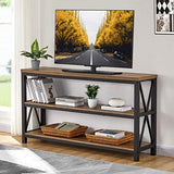 Industrial Console Table for Entryway, Wood Sofa Table