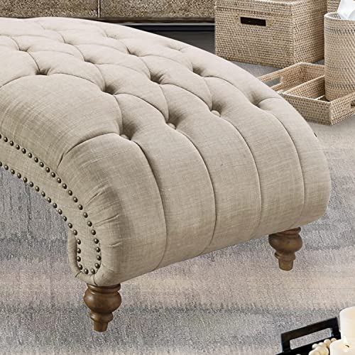 Rosevera Leavitt Living Room Chairs with Padded Seat Sleeper Comfy for bedrooms Lounge Chaise, Standard, Pearl Beige