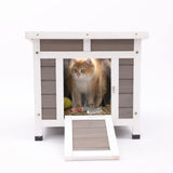 Outdoor Cat House Weatherproof - Outside Feral Cat House Shelter