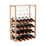 Glass Holder 20 Bottles Wine Storage Shelf for Home Kitchen