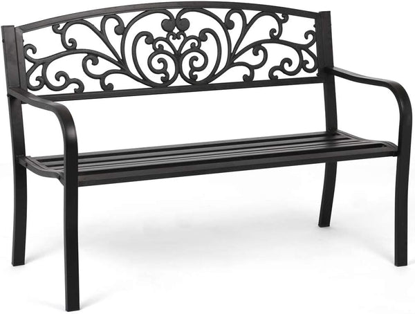 Garden Bench Outdoor Bench Patio Bench for Outdoors Metal Porch Clearance Work
