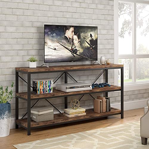 Sofa Table, 3 Tiers TV Console TV Stand