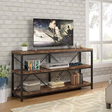 Sofa Table, 3 Tiers TV Console TV Stand