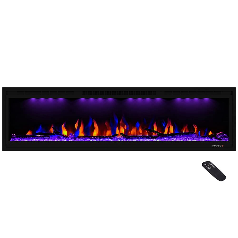 Wall Mounted & in Wall Recessed Fireplace Heater