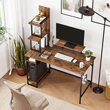 Computer Desk with Storage Shelves