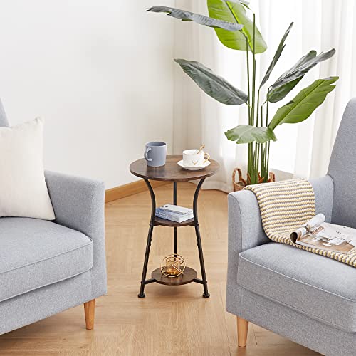 Small Round End Table for Narrow and Small Space