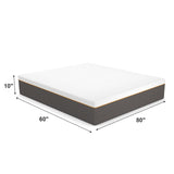 10" Inch Gel Memory Foam Queen Bed Mattress in a Box