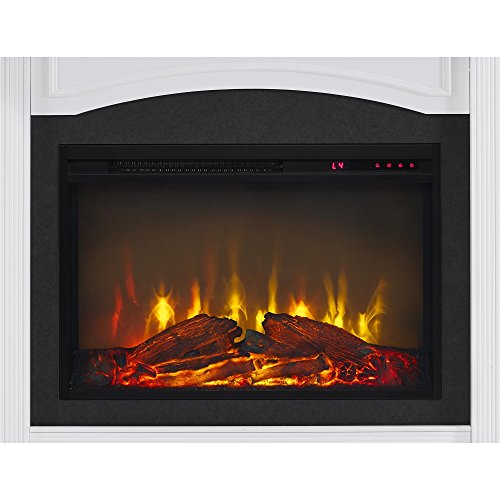 Ameriwood Home Lamont Mantel Fireplace, White