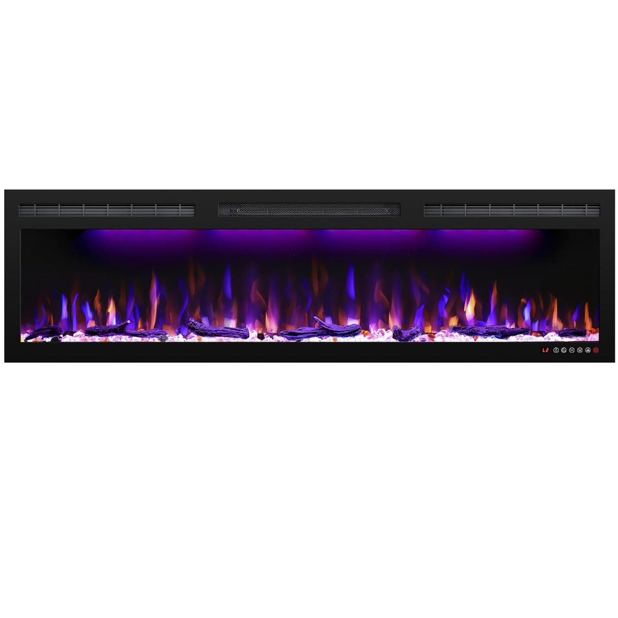 Recessed and Wall Mounted Slim Electric Fireplace