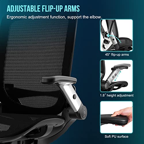 Ergonomic Office Chair, High Back Mesh Home Desk Chair