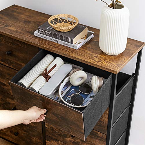 Dresser for Bedroom, Chest of Drawers, 6 Drawer Dresser