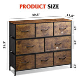 Fabric Dresser for Bedroom, Storage Drawer Unit, Bedroom Dresser TV Stand