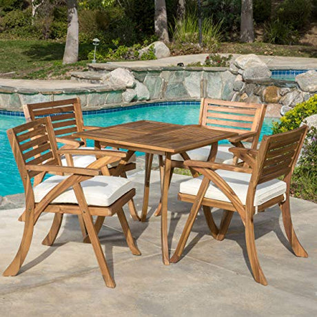 Wood Dining Set, 5-Pcs Set