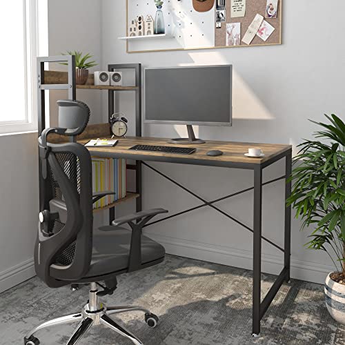 Computer Desk with 4 Tiers Shelves