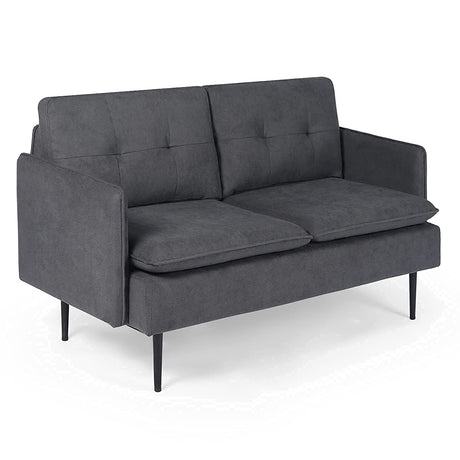 Metal Legs for Small Space Tufted Cushions Soft Sectional 2-Seat Couch