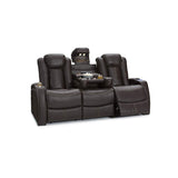 Omega Home Theater Seating - Leather Gel - Power Recline - Power Headrests