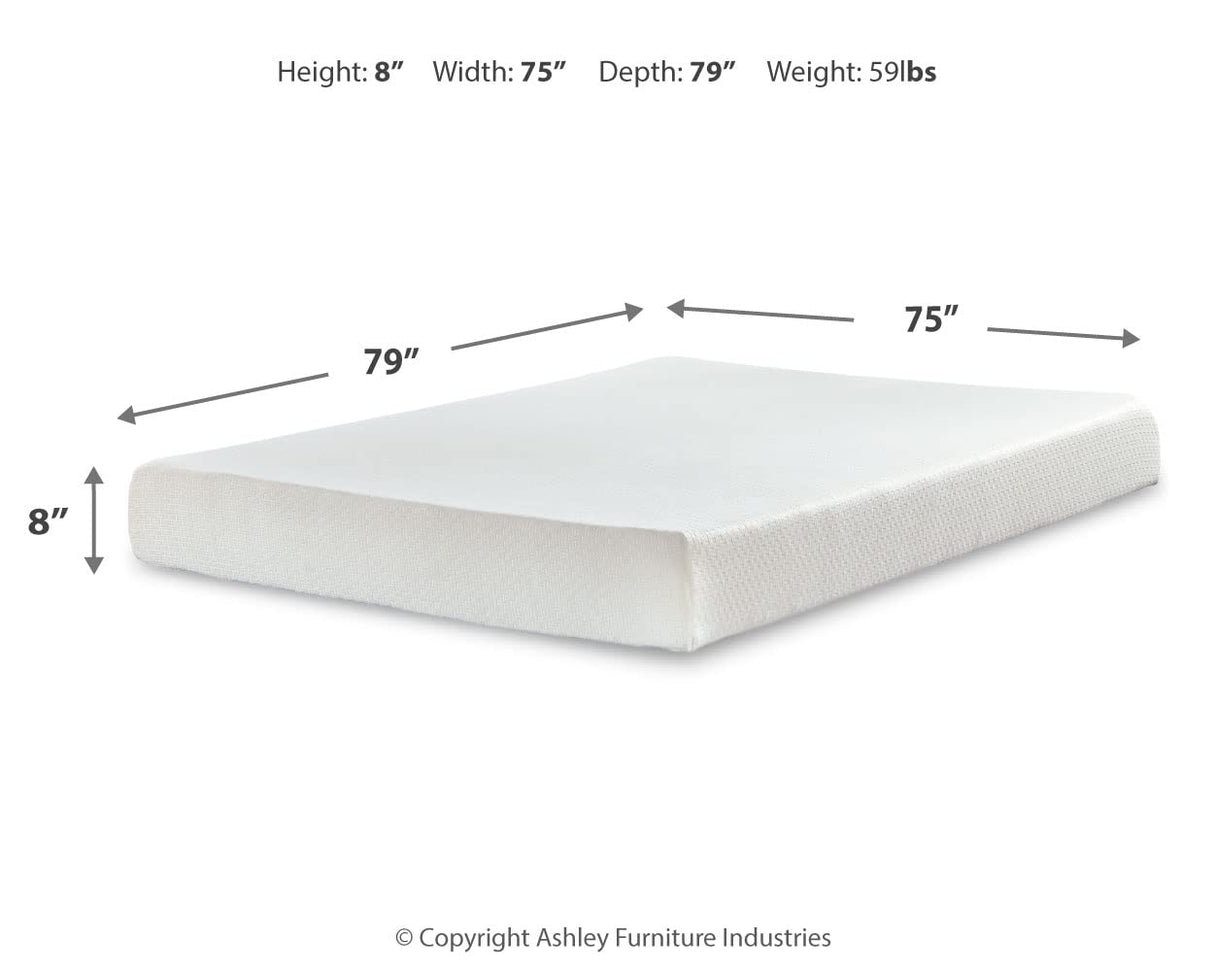 Chime 8 Inch Medium Firm Memory Foam Mattress