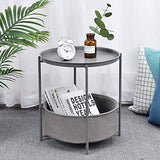 Table, Metal Nightstand