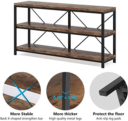 Sofa Table, 3 Tiers TV Console TV Stand