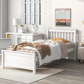 Bedroom Furniture Set with 1 Twin Beds Frame & 1 Nightstand