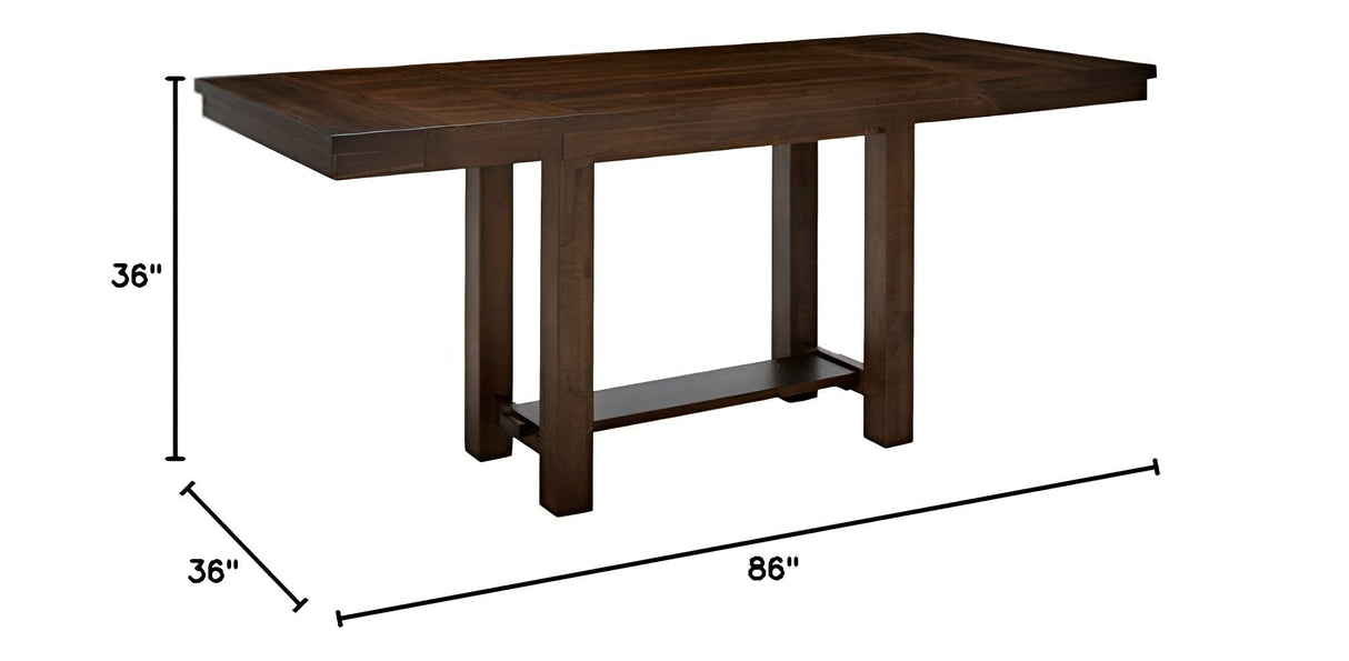 Moriville Rustic Farmhouse 36" Counter Height Dining Extension Table