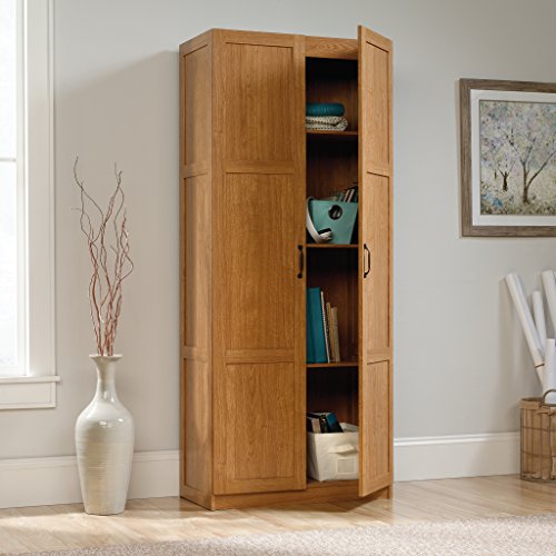 Storage Cabinet, Highland Oak Finish