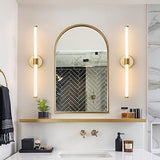 Gold LED Bathroom Vanity Lights Fixtures Over Mirror 22.44 inch Modern 360° Sconces Wall Lighting