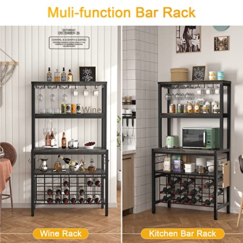 Wine Rack Table, FreeStanding Wine Bar Rack