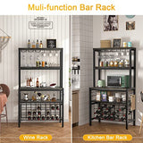 Wine Rack Table, FreeStanding Wine Bar Rack