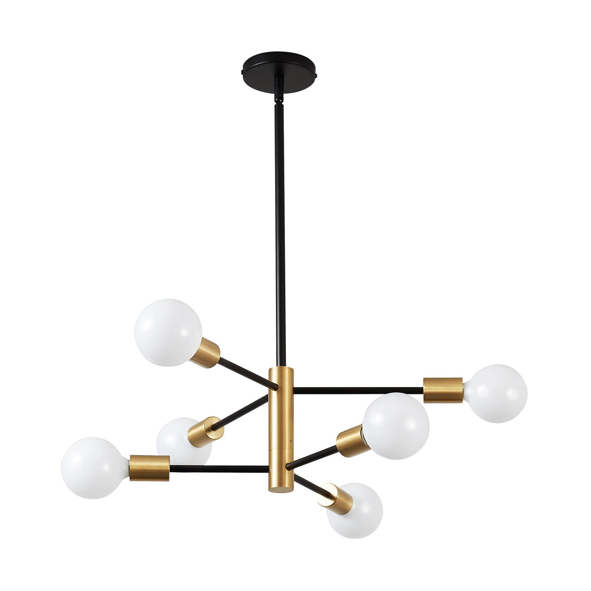 Modern Sputnik Chandelier - 6 Light Chandelier Light Fixture Height