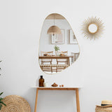 30x20” Asymmetrical Wall-Mounted Mirrors for Living Room Bathroom