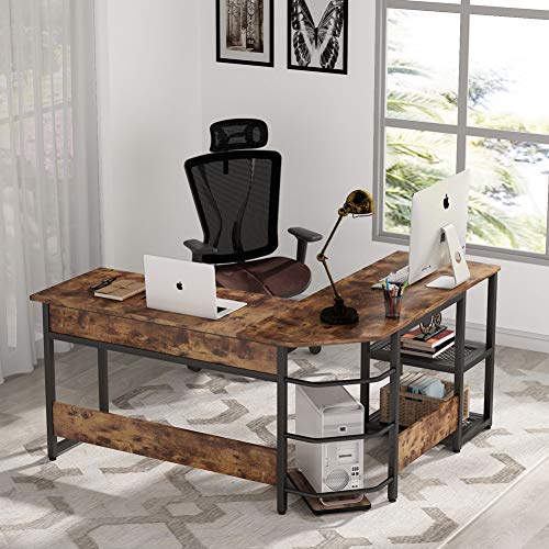 L Shaped Desk with Lift Top