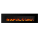 Electric Fireplace 72 Inches Wall Mounted Fireplace