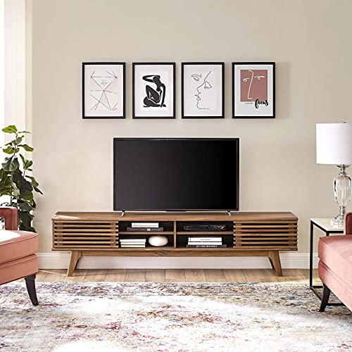 Modway Render 70" Mid-Century Modern Low Profile Media Console TV Stand