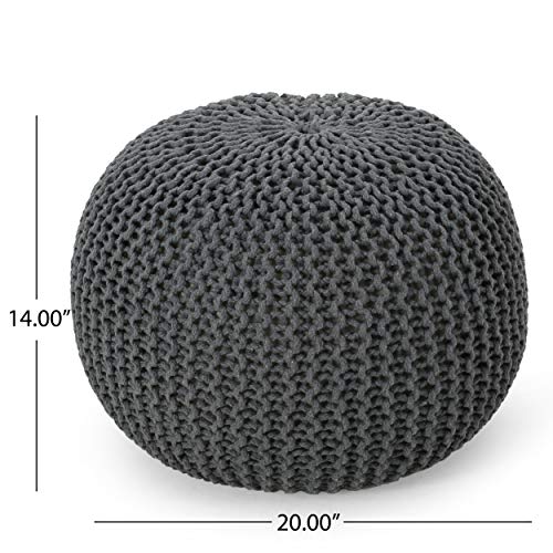 Nahunta Pouf, Gray