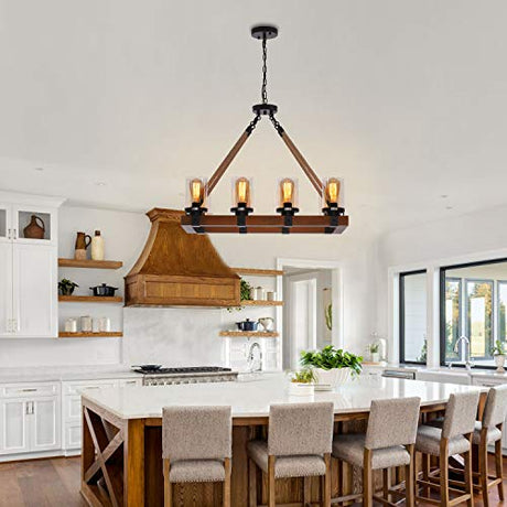 8-Light Farmhouse Chandelier