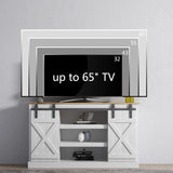 TV Stand with Sliding Barn Door, Entertainment Console Center for TV