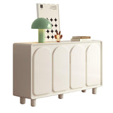 55.11" L Kitchen White Buffet Cabinet with Storage,Accent Sideboard