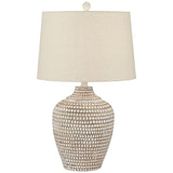 Alese Textured Dot Jug Table Lamp, Neutral Earth Finish