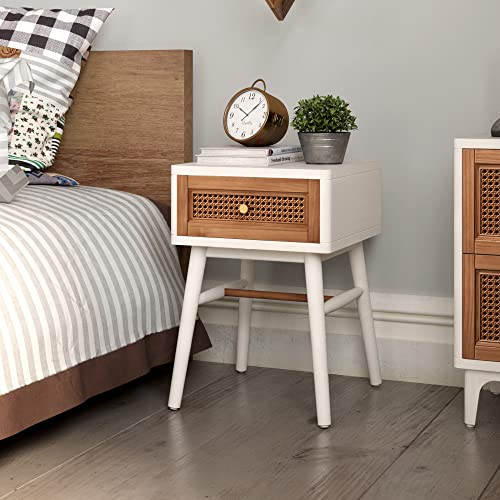 COZAYH Fully-Assembled Modern Farmhouse Clean-Lined Nightstand