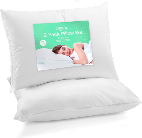 Bed Pillows (2 Pack) - Pillow Set Queen Size - Hotel Quality Sleeping Pillows for Side
