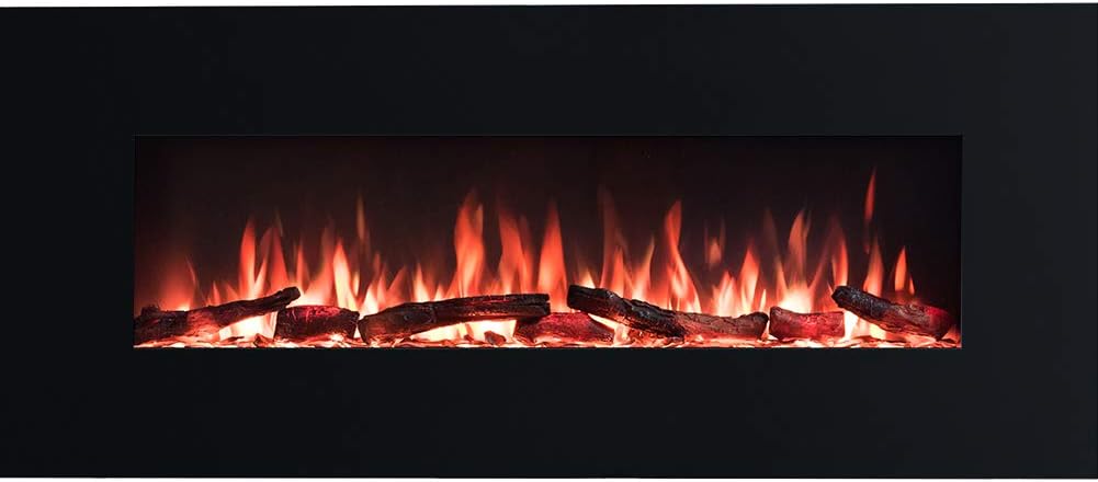 Serena 50 Inches Wall Mounted Linear Electric Fireplace