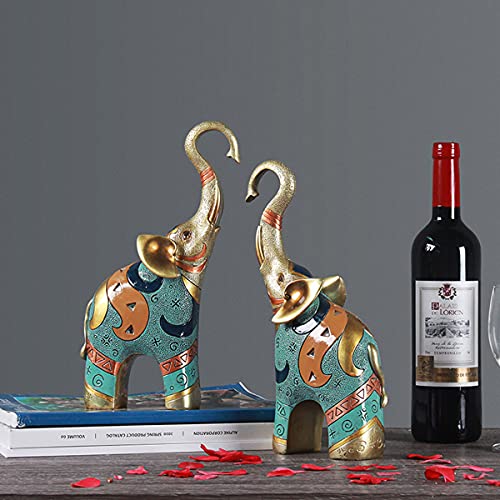 sugutee Good Luck Large Elephant Statue Decorations for Home