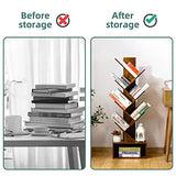 Tree Bookshelf - 6 Shelf Retro Floor Standing Bookcase