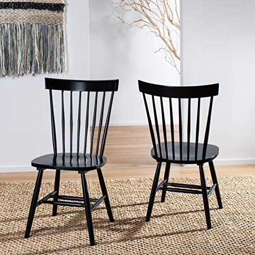 American Homes Collection Parker Country Farmhouse Wood Black