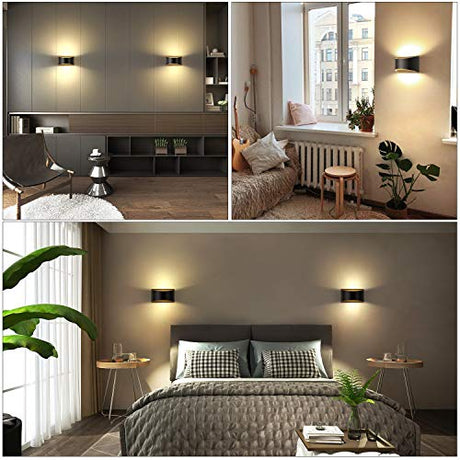 Modern LED Wall Sconce Indoor Up Down Wall Lamp Dimmable Wall Lights