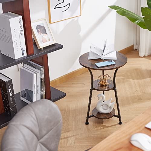 Small Round End Table for Narrow and Small Space